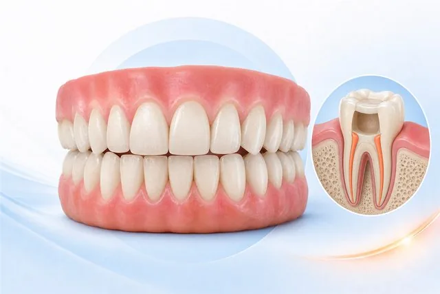 Minh họa răng đã lấy tủy