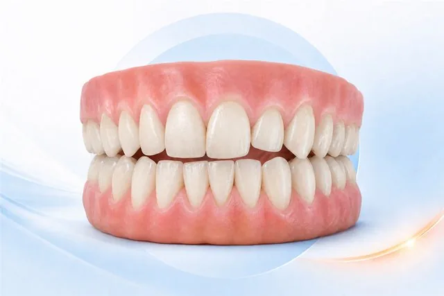 Minh họa răng lệch nhẹ, không đều