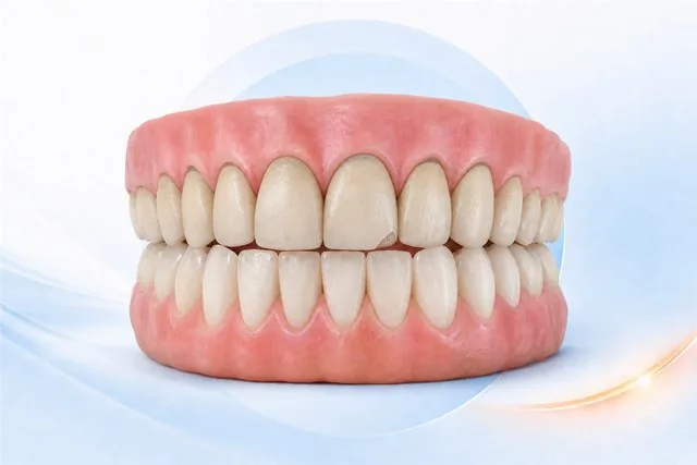 Minh họa răng sứ cũ cần làm lại