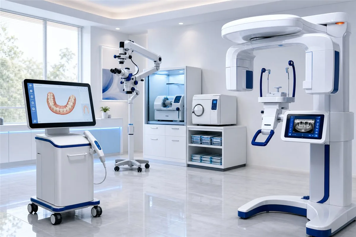 Phòng máy thiết bị hiện đại hỗ trợ thăm khám tại Nha khoa Hân Đào